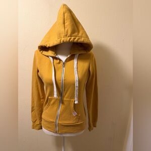 Women’s Reflex size small Yellow Hoodie with Front Zipper